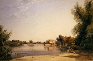 A Mill on the Seine by William Callow
