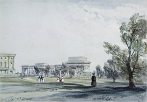 Entrance to Hyde Park at Hyde Park Corner by William Callow