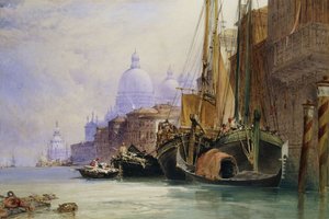 Santa Maria della Salute and the Grand Canal, Venice by William Callow