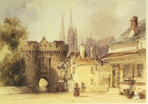 The Guillaume Gate, Chartres by William Callow