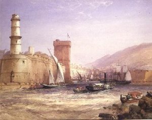 The Harbour, Marseilles by William Callow