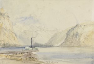Wallenstadt, from Wesen, Switzerland by William Callow