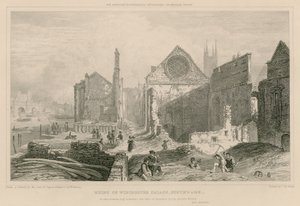 Ruins of Winchester Place, Southwark, London by William Capon