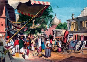 A Street at the Back of Jami Masjid, Delhi, India