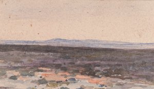 Landscape: Valley with Mountain in Distance by William Collins