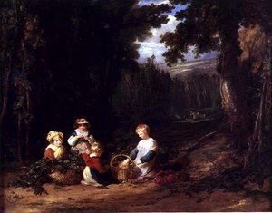Young Children Picking Hops, c.1835 by William Collins
