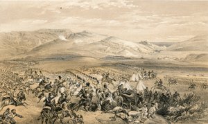 Charge of the Heavy Cavalry Brigade, 25 October 1854 by William Crimea Simpson