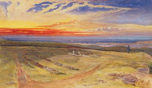 Graves of the Officers in the Fort on Cathcart Hill, 1854 by William Crimea Simpson