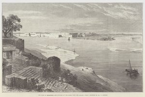 The Fort of Allahabad, and Junction of the Jumna with the Ganges by William Crimea Simpson