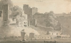Bramha and Nursingdara Ghat, Varanasi by William Daniell