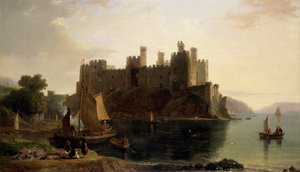 Conway Castle, 1789-1837 by William Daniell