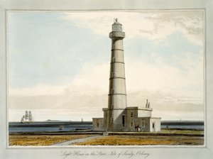 Light House on the Start, Isle of Sandy, Orkney, from 