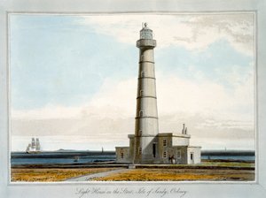 Lighthouse on the Start, Isle of Sandy, Orkney by William Daniell