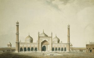 The Jama Masjid, Delhi by William Daniell