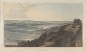 View of the Town and Part of the Harbour of Falmouth from Pendennis Castle, Cornwall