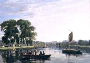 View on the Thames at Richmond by William Daniell