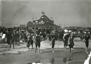 Beach Scene, Coney Island by William Davis Hassler