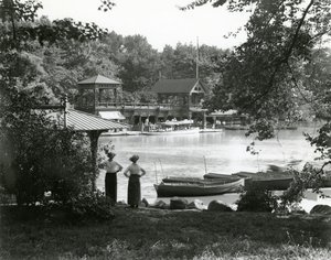 Central Park Boat House by William Davis Hassler