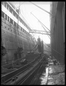 Coaling Steamship with Portable Bucket Conveyors by William Davis Hassler