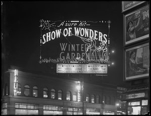 Illuminated Sign for the Winter Garden Theater