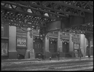 Italian Signs Outside the Thalia Theater, 46 Bowery, New York City, March 1916 by William Davis Hassler
