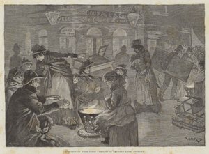 Eviction of Poor Irish Families in Leather Lane, Holborn by William Douglas Almond