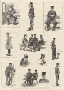 Sketches at Chelsea Hospital, Old Pensioners