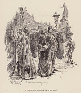 The country visitors are gaping at the shops (engraving) by William Douglas Almond