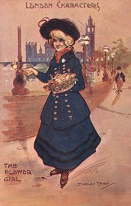 London Characters: the flower girl by William Dudley Ward
