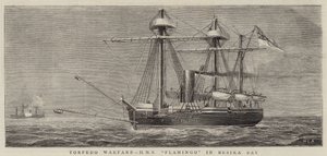 Torpedo Warfare, HMS Flamingo in Besika Bay by William Edward Atkins