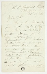 Letter from William Edward Frost