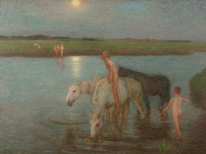 The River Bank by William Edward Stott