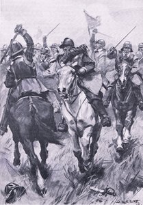 The cavalry conflict at Dunbar 3rd September 1650 by William Edward Stott