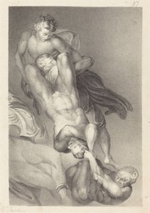 Part of the Last Judgment from Michael Angelo by William Fairland after John Flaxman