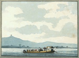 Chinese River Boat by William Ffarington