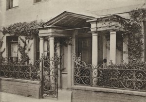 Doorway, Arcaded Porch at Wimborne, Dorset by William Galsworthy Davie