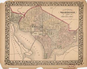 Plan of the City of Washington - The Capitol of the United States of America by William Gamble