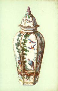 Vase, Bristol, with Exotic Birds