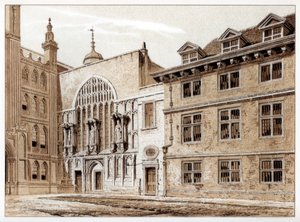 West front of Guildhall Chapel, City of London, 1886