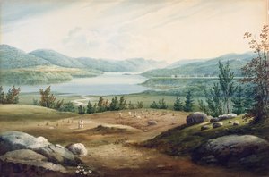 Hudson River at West Point, New York, 1820 by William Guy Wall
