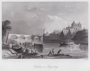 Ratisbon or Regensberg by William H. Bartlett