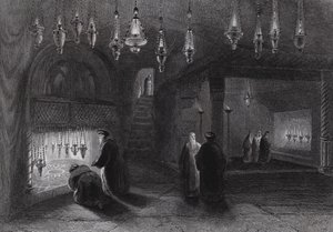 Shrine of the Nativity, Bethlehem by William H. Bartlett