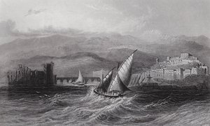 Sidon and Mount Lebanon, from the Sea