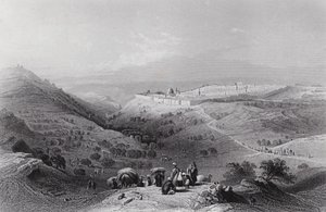 The Mount of Olives and Jerusalem, from the North East