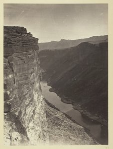 Grand Canyon, Colorado River, Near Paria Creek, Looking East, 1872 by William H. Bell