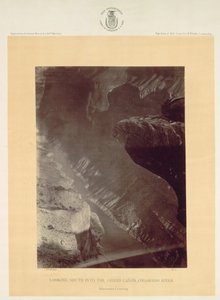 Looking South into the Grand Canyon, Colorado River, Sheavwitz by William H. Bell