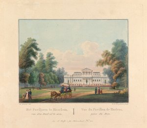 Welgelegen: View of the Pavilion of Harlem taken from the Woods by William H. Hoogkamer