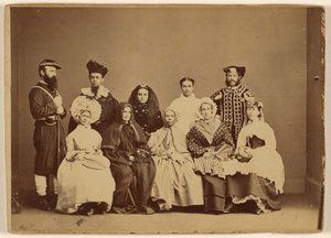 Masquerade Picture February 18th 1868 - Friendship Hall Phila. by William H. Rhoades