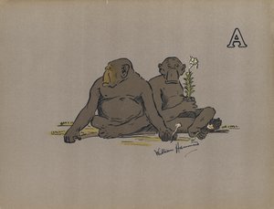 Letter A, Aesthetic Anthropoid Apes Adopting Abnormally Apathetic Attitudes by William Hammond
