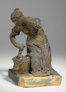Maquette for a figure of a washer-woman by William Hamo Thornycroft